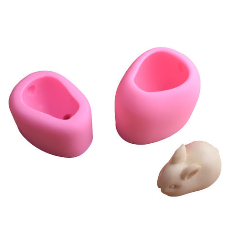 diy兔子奶冻立体蛋糕硅胶模具