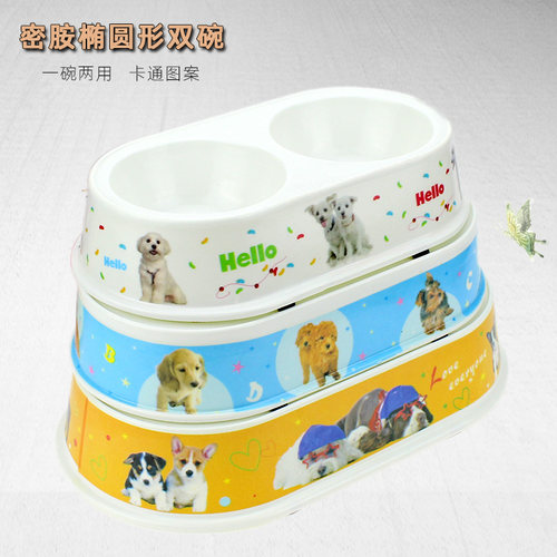 宠仔仔密胺宠物碗双碗狗食盆猫碗