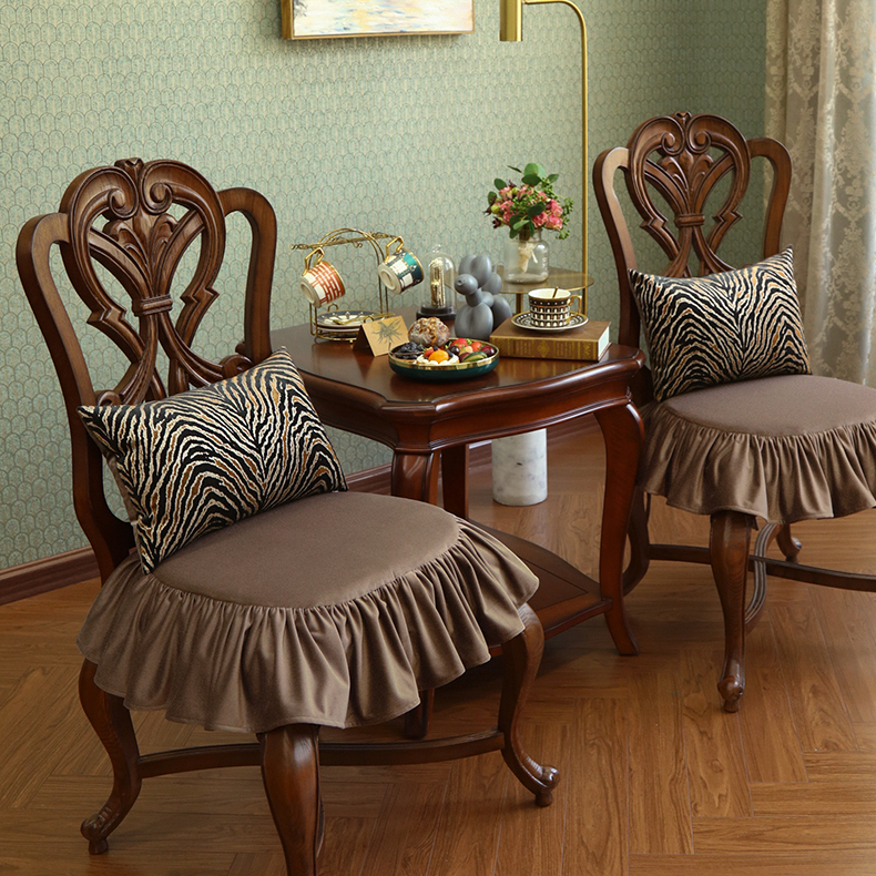 天使雅儿奢华防滑透气餐椅垫欧式