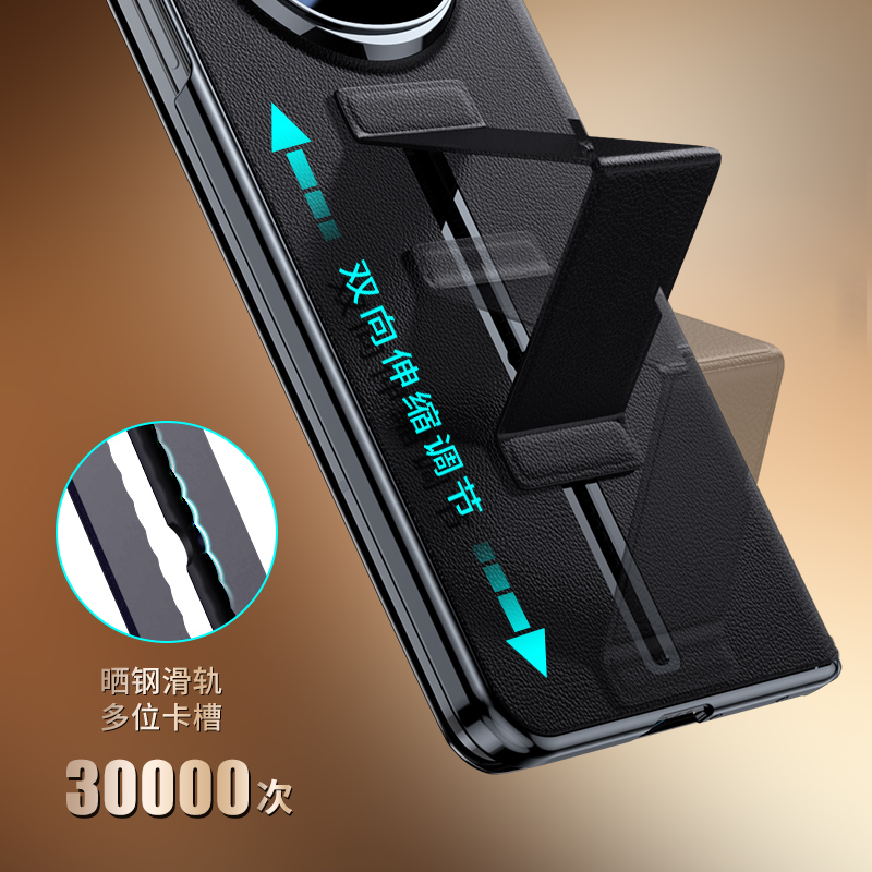 适用于OPPOFindN5手机壳新款findn5折叠屏保护套镜头全包防摔N5翻盖腕带支架皮套超薄磁吸外壳男女士商务素皮