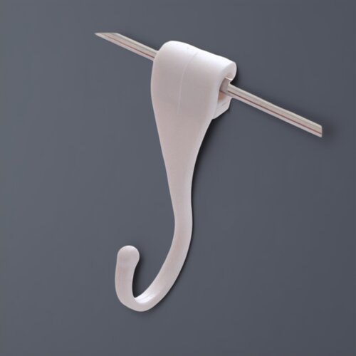 嘉宝小挂钩塑料树脂免打孔挂勾专用卡夹环形S型备用挂钩