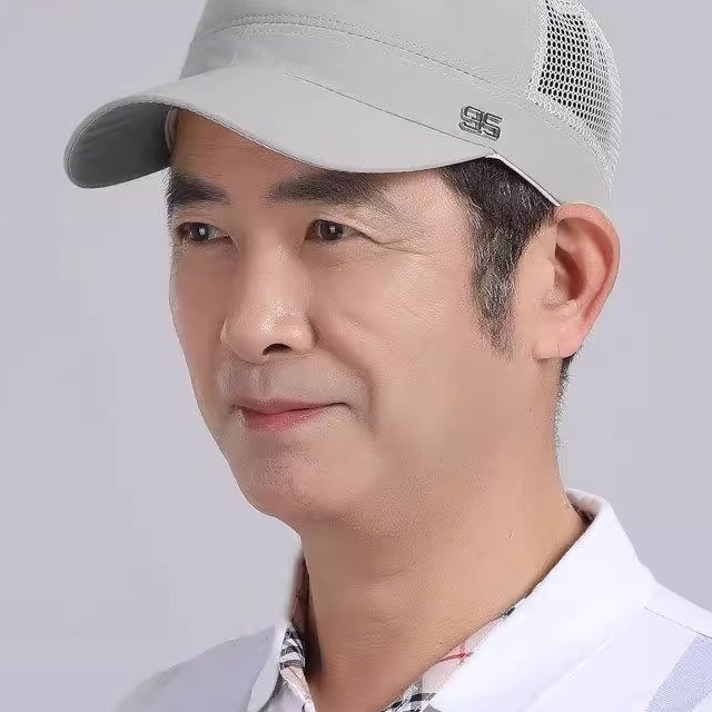 爸爸帽子洋气中老年夏季男夏天薄户外老年人单休闲春夏男帽太阳
