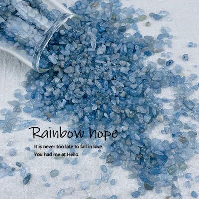 高级感天然矿石水晶冰透碎石美甲饰品ins风网红款DIY装饰材料配件