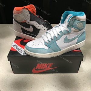 Jordan 1 AJ1 蒂芙尼 湖水绿 全明星 灰麂皮 标语字幕 555088-311