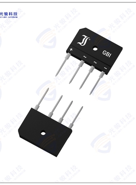 GBI10J晶体管BRIDGE RECT 1PHASE 600V 3A GBI