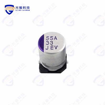 63PLV33M8X10.5《CAP ALUM POLY HYB 33UF 63V SMD》