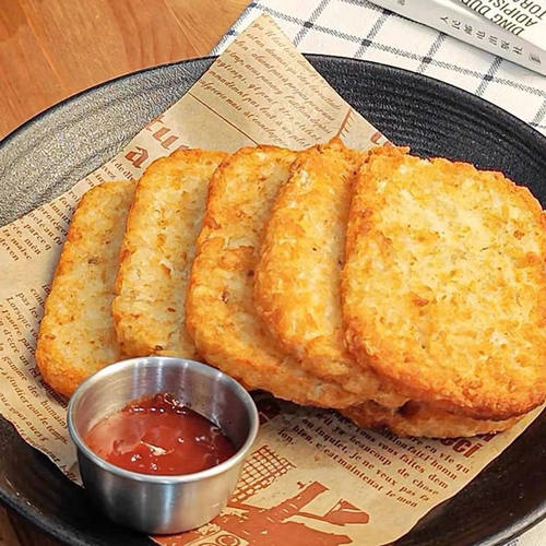simplot香脆薯饼618克方椭圆麦当辛普劳冷冻学生早餐土豆饼炸鸡店