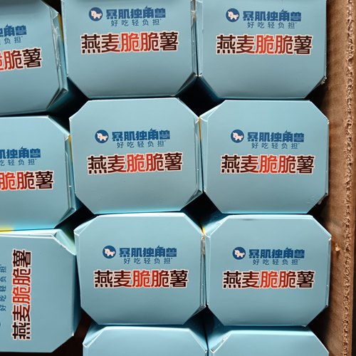 临期特价68克暴肌独角兽燕麦脆脆薯3盒含高膳食纤维益生元非油炸