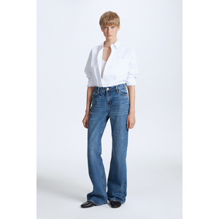 398 外贸原单LIM 1547 复古海蓝色高腰显瘦喇叭牛仔裤 2032 E美式