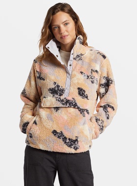 外贸原单Bil*labong雷电夏雨袋鼠袋高领泰迪熊羊羔绒外套 B5 1871