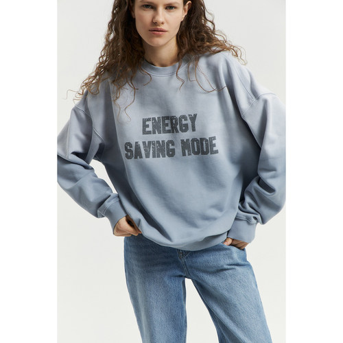 太空印花圆领渐变运动衫