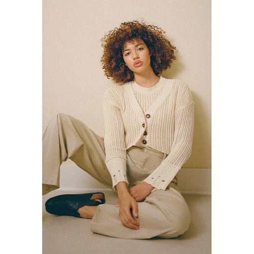 UO Amira宽松针织开衫 & 背心 套装 两件套