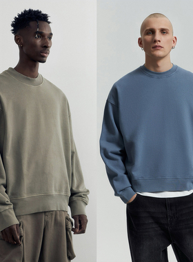 外贸原单LIM*E男款成衣染色棉质休闲运动衫五色 0733-401 1685