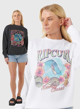 外贸原单Rip C*url夏威夷经典传承宽松休闲圆领运动衫两色C5 1828