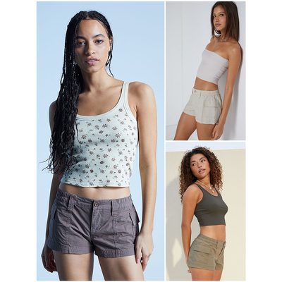 Pac*Sun贝壳低腰工装短裤