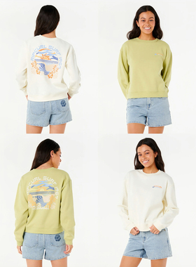 外贸原单Rip C*url沙丘舞者宽松休闲百搭加绒圆领运动衫 C4 1829