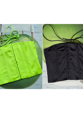 外贸原单RUV*E透气收腰收肚子显瘦性感风辣妹高级感绑带裹胸 两色