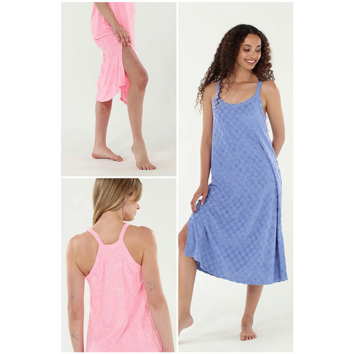 纽波特格纹&日落菠萝连衣裙