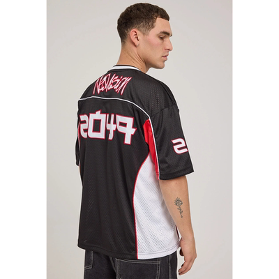 美式V领运动衫短袖T恤