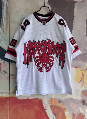 外贸原单KSC*Y 咆哮的斗牛犬男女同款美式复古重磅运动球服1543