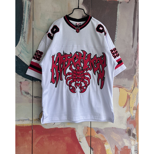 美式 外贸原单KSC 斗牛犬男女同款 咆哮 复古重磅运动球服1543