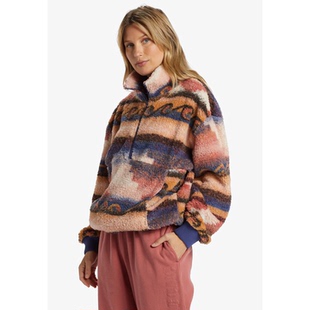 1921 超糯泰迪熊羊羔绒C5 外贸原单Bil labong珊瑚海半拉链套头衫