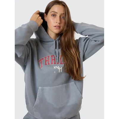 体育场烟雾加绒连帽卫衣