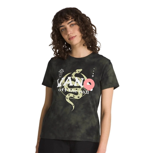 外贸原单Van T恤 s异世界超重工厚实扎染棉布丝网印刷图形短袖