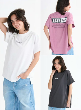 外贸原单Rox*y钻石短袖吸湿排汗速干和抗起球宽松圆领T恤B8 2467