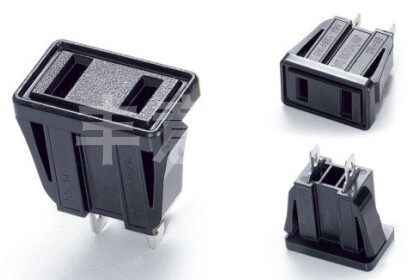 SS-6C国标美式两脚AC电源插座10A250V 2孔母座卡位式二脚插座两插