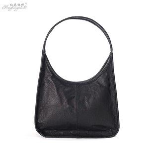 红花银桦 单肩手提绵羊皮腋下托特包纯色原创设计