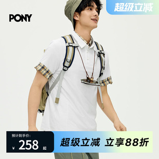 PONY波尼1972夏季 252M2CP04 新款 男子速干衣亲肤抗菌凉感POLO衫