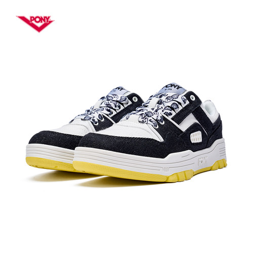 pony复古拼接男女系带篮球鞋
