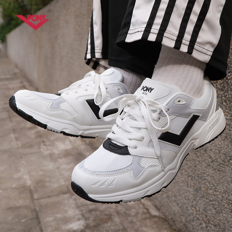 PONY男女情侣MJ复古潮流网面休闲轻量跑鞋老爹鞋厚底运动跑步鞋