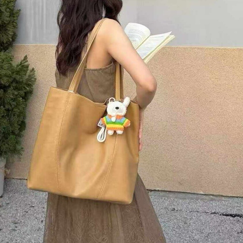 女包2026新款时尚韩版大容量软皮托特单肩大包简约妈妈包通勤包包