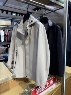 百搭外套上衣男 新休闲商务连帽夹克时尚 秀而高端2026早春新款 男士