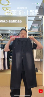 秀而高端2026早春新款男士休闲时尚百搭松紧腰抽绳直筒裤卫裤男