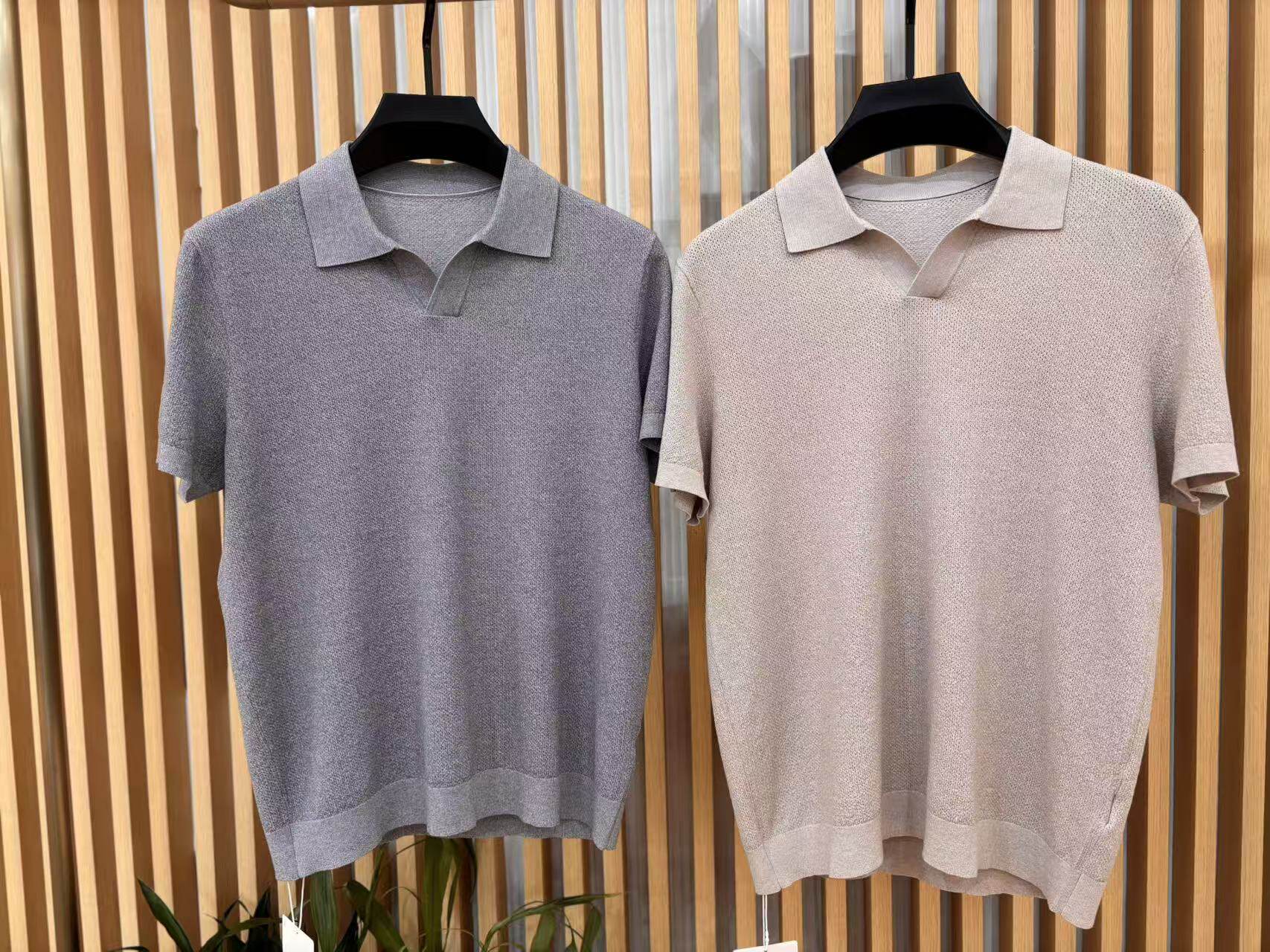 秀而高端2026早春新款男士简约休闲时尚百搭翻领短袖T恤上衣