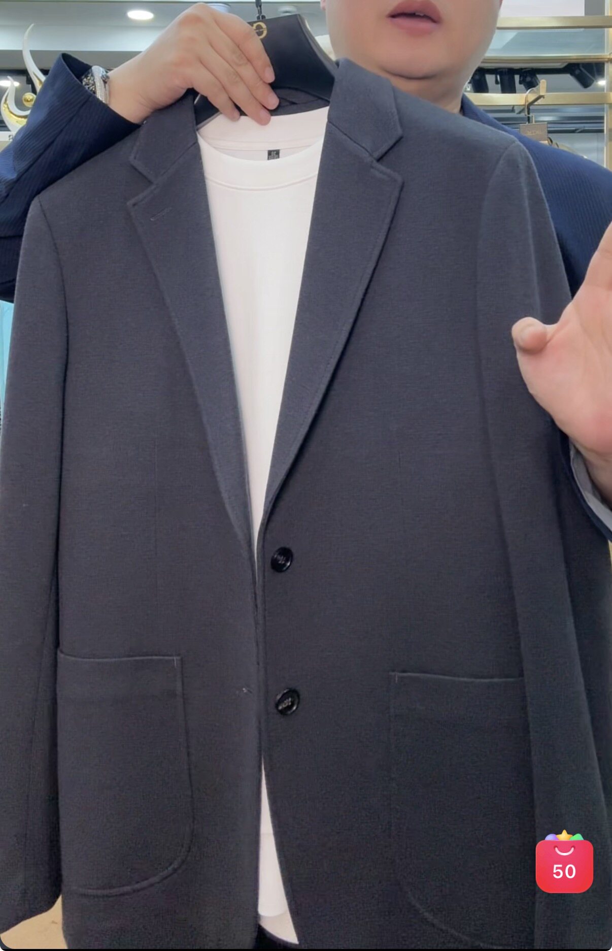 秀而高端2026早春新款男士商务休闲修身单排扣西服外套上衣男