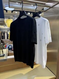 休闲舒适圆领短袖 百搭时尚 T恤上衣65494 男士 秀而高端2026早春新款