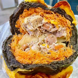 合肥美食代购 老字号 甜嘟嘟烘焙坊 墨鱼蛋面包 夹心软面包
