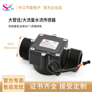 泳池流量计 高精度水流量传感器  1.25寸大管径 大流量传感器DN32