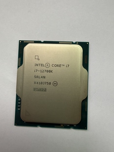英特尔酷睿i7-12700K台式机CPU单通道测试正常质保一年12代处理器