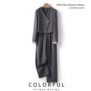 套装 恩佳N 休闲裤 立体剪裁西装 25030809 484