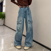 26227912 复古高腰显瘦高弹纽扣休闲裤 恩佳N 104