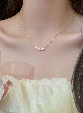 女式巴洛克新款上市项链女百搭小众法式精致颈链复古港风锁骨链
