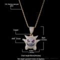 Golden Small Gengar + 60 Braided Cable Chain