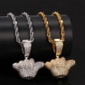 Diamond-Encrusted 666 Gesture