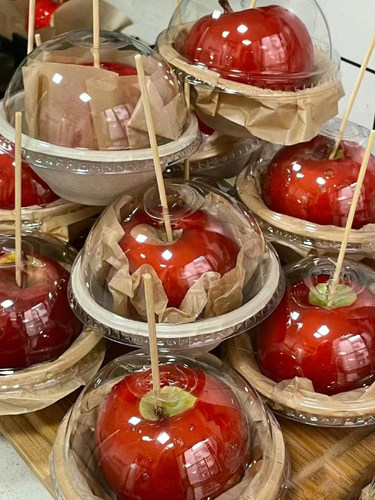 甜品盒糖苹果打包碗环保可降解