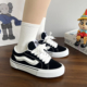 夏季 高街情侣鞋 增高黑色鞋 新款 厚底帆布鞋 美式 子女款 休闲男板鞋